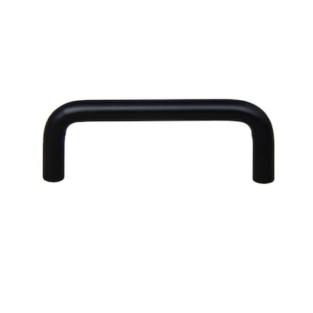 Crown 3-3/10" Wire Cabinet Pull with 3" Center to Center Matte Black Finish CHP353BK
